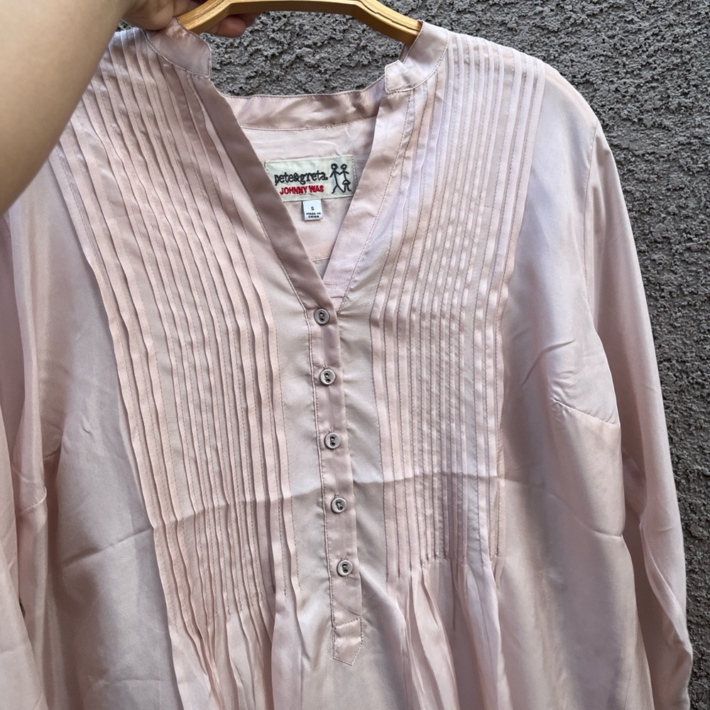 Johnny Was x Pete & Greta Silk Blouse - Picture 5 of 7